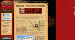 Desktop Screenshot of pioneersaloon.info