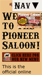 Mobile Screenshot of pioneersaloon.info